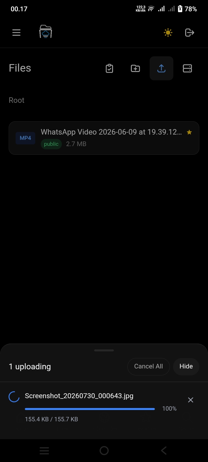 Upload